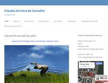 Tablet Screenshot of claudia-carvalho.com